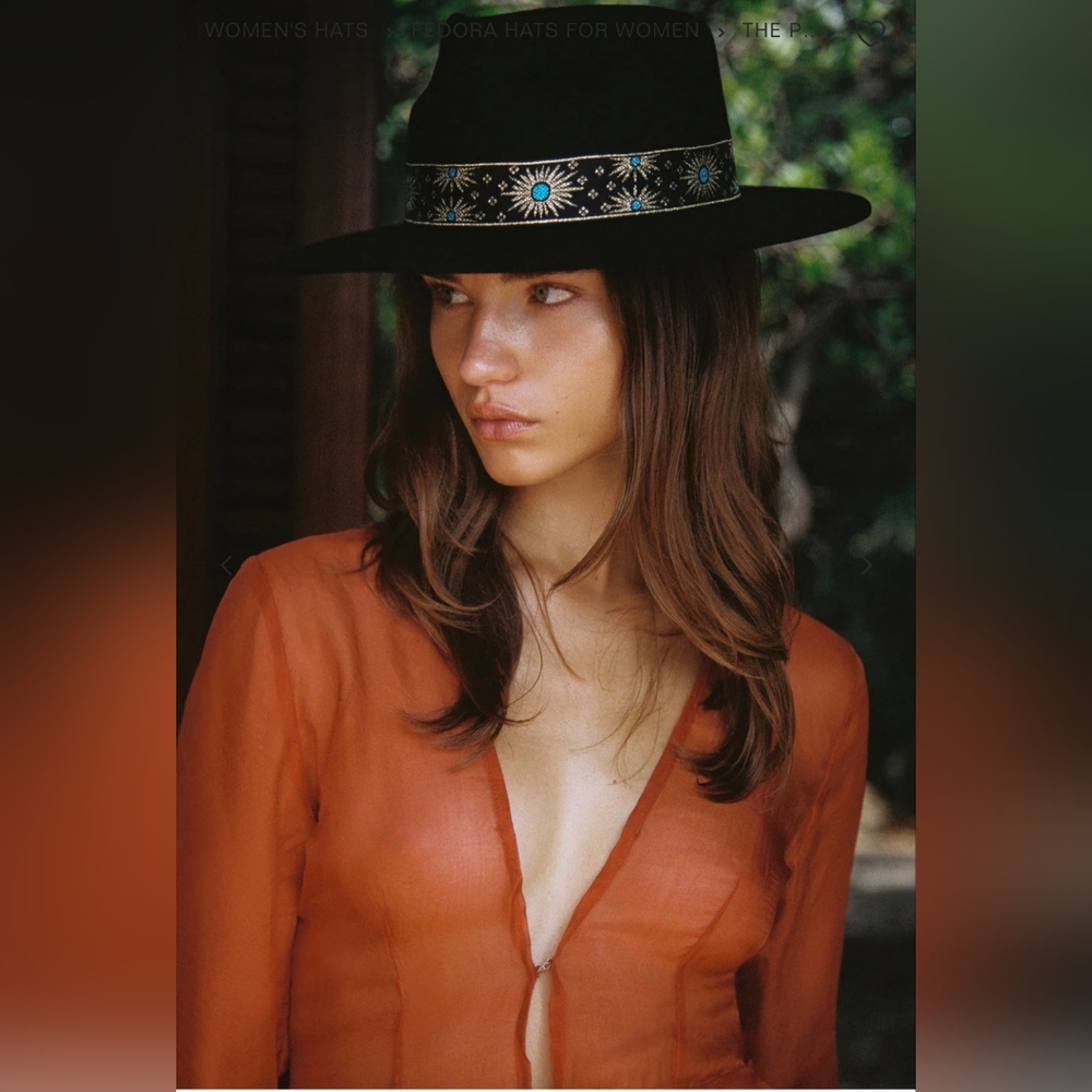 🌟 NWT 🌟 Free People Lack Of Color Phoniex Fedora Hat.